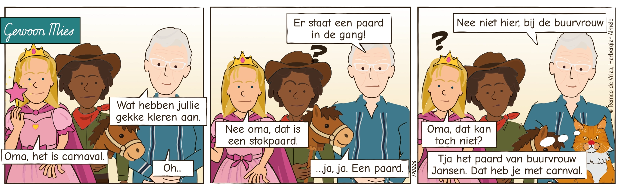 Een paard in de gang